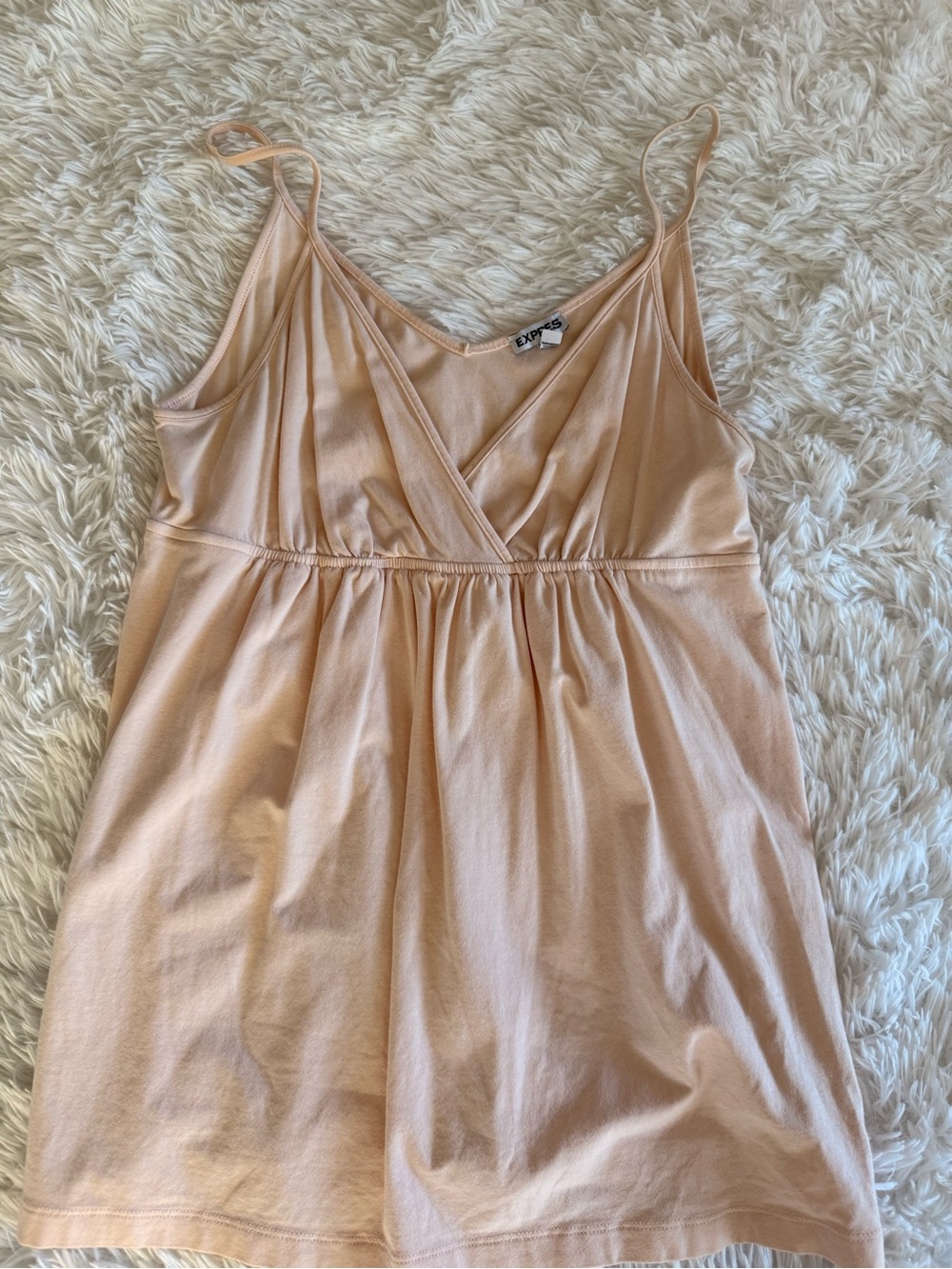 Express Blush Peach V-Neck Spaghetti Strap Cami